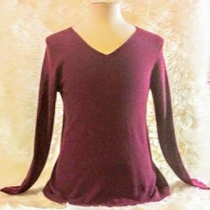 🎀Eileen Fisher Purple Cashmere Blend Sweater EUC
